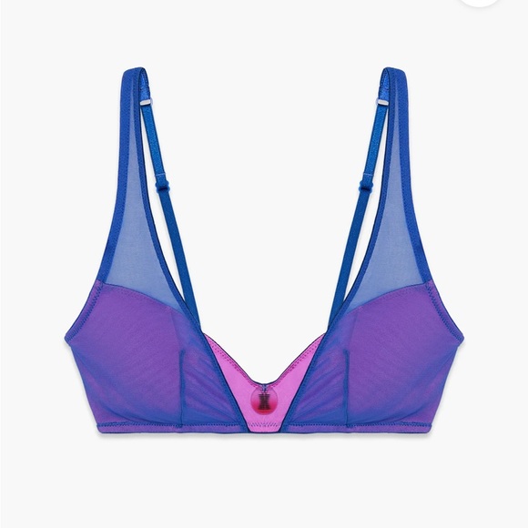 Savage X Fenty I Dare Hue True Blue 3 Piece Combo Thong & Bralette Bundle - Picture 8 of 15